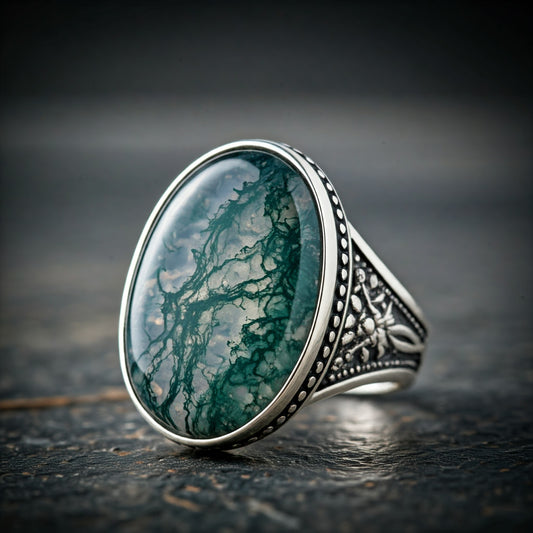 Moss Agate Rings: A Unique and Beautiful Piece of Jewelry