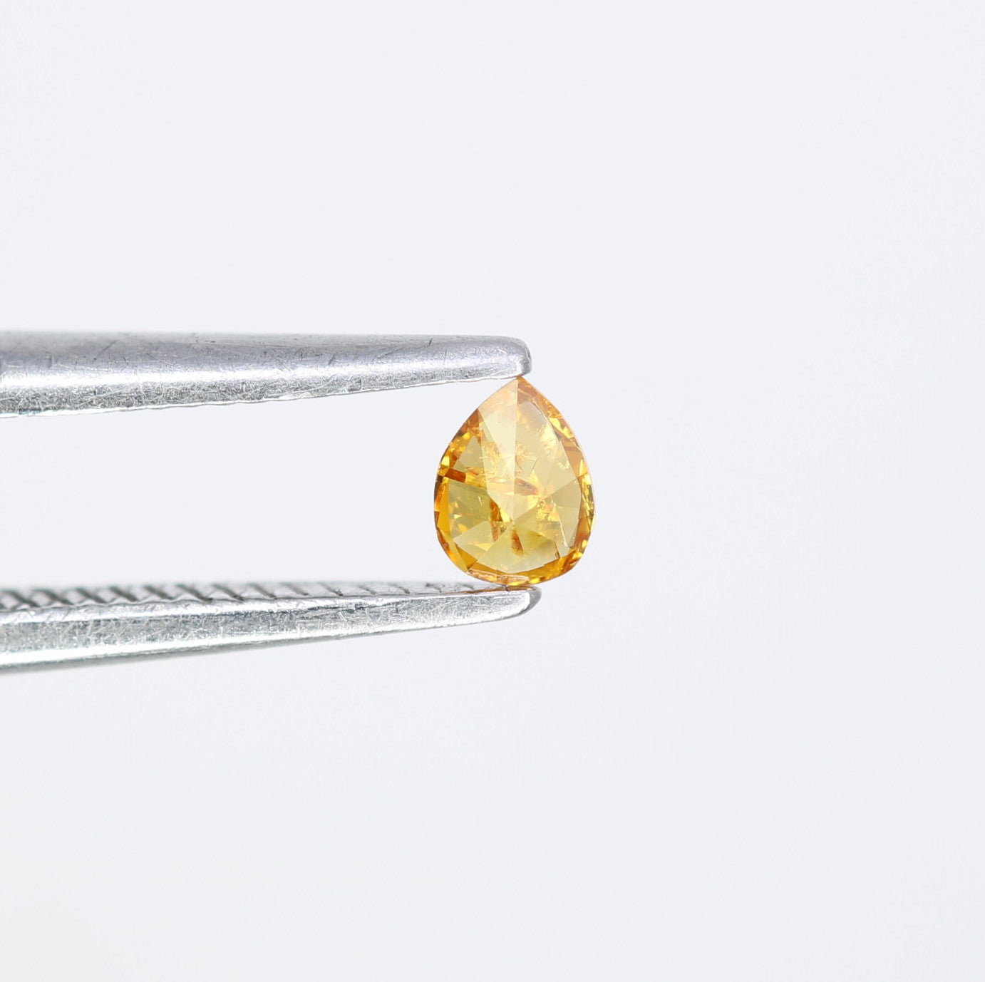 0.08 CT Fancy Brown Pear Shape Salt and Pepper Loose Diamond for Engagement Rings Necklaces Earrings Bracelets