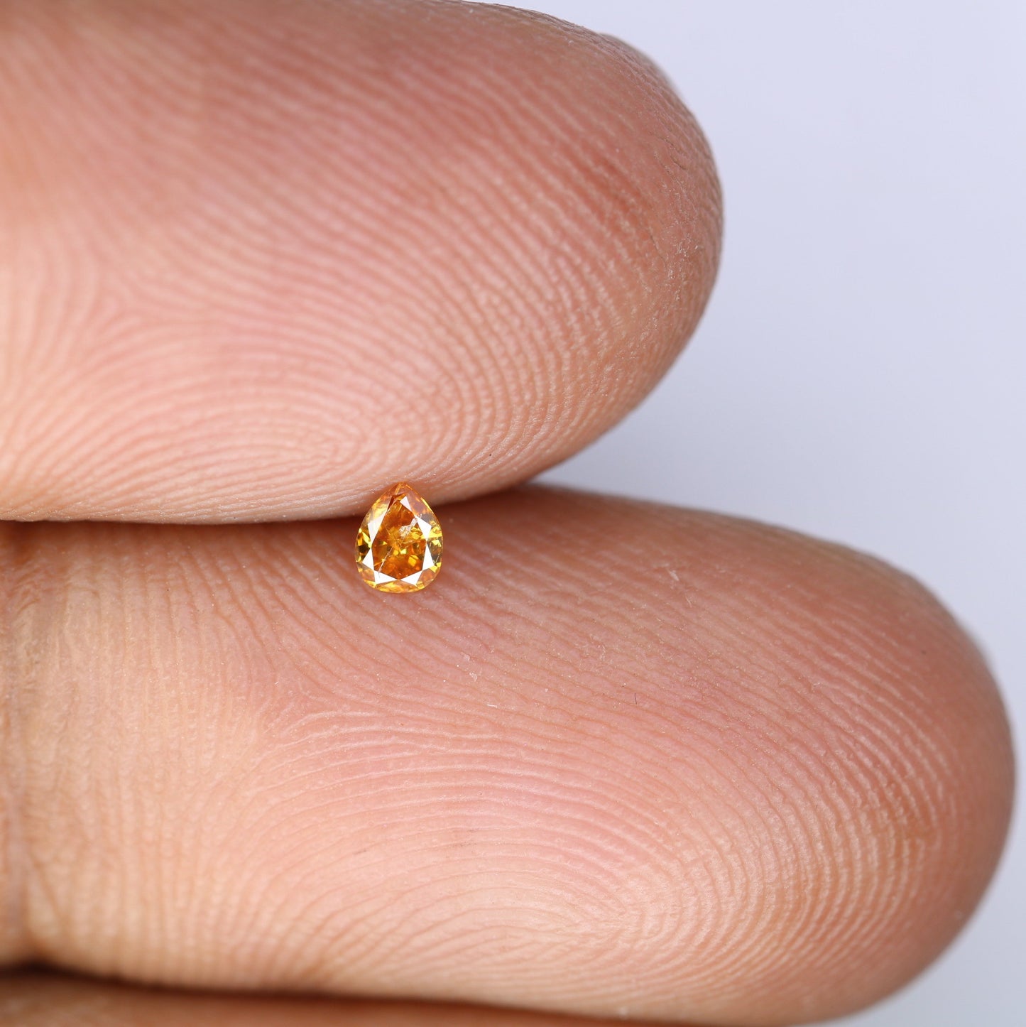 0.08 CT Fancy Brown Pear Shape Salt and Pepper Loose Diamond for Engagement Rings Necklaces Earrings Bracelets