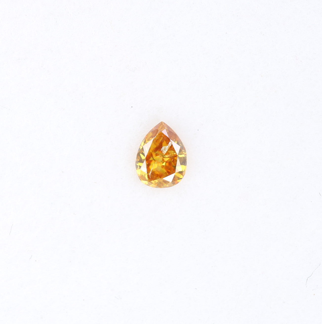 0.08 CT Fancy Brown Pear Shape Salt and Pepper Loose Diamond for Engagement Rings Necklaces Earrings Bracelets