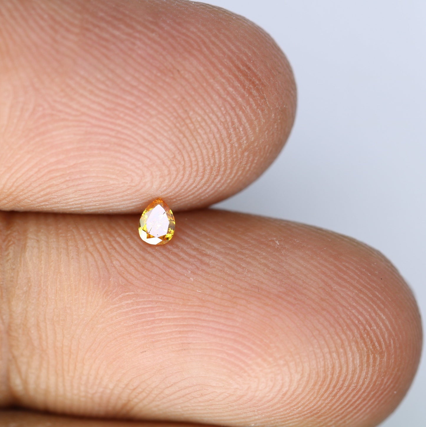 0.08 CT Fancy Brown Pear Shape Salt and Pepper Loose Diamond for Engagement Rings Necklaces Earrings Bracelets