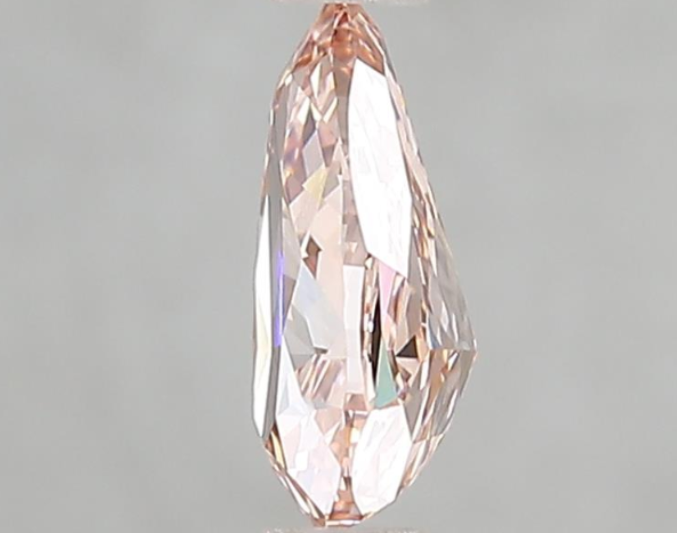1.10 CT Fancy Intense Pink Pear Brilliant Cut Lab Grown Diamond | VVS1 Clarity | IGI Certified Loose Diamond