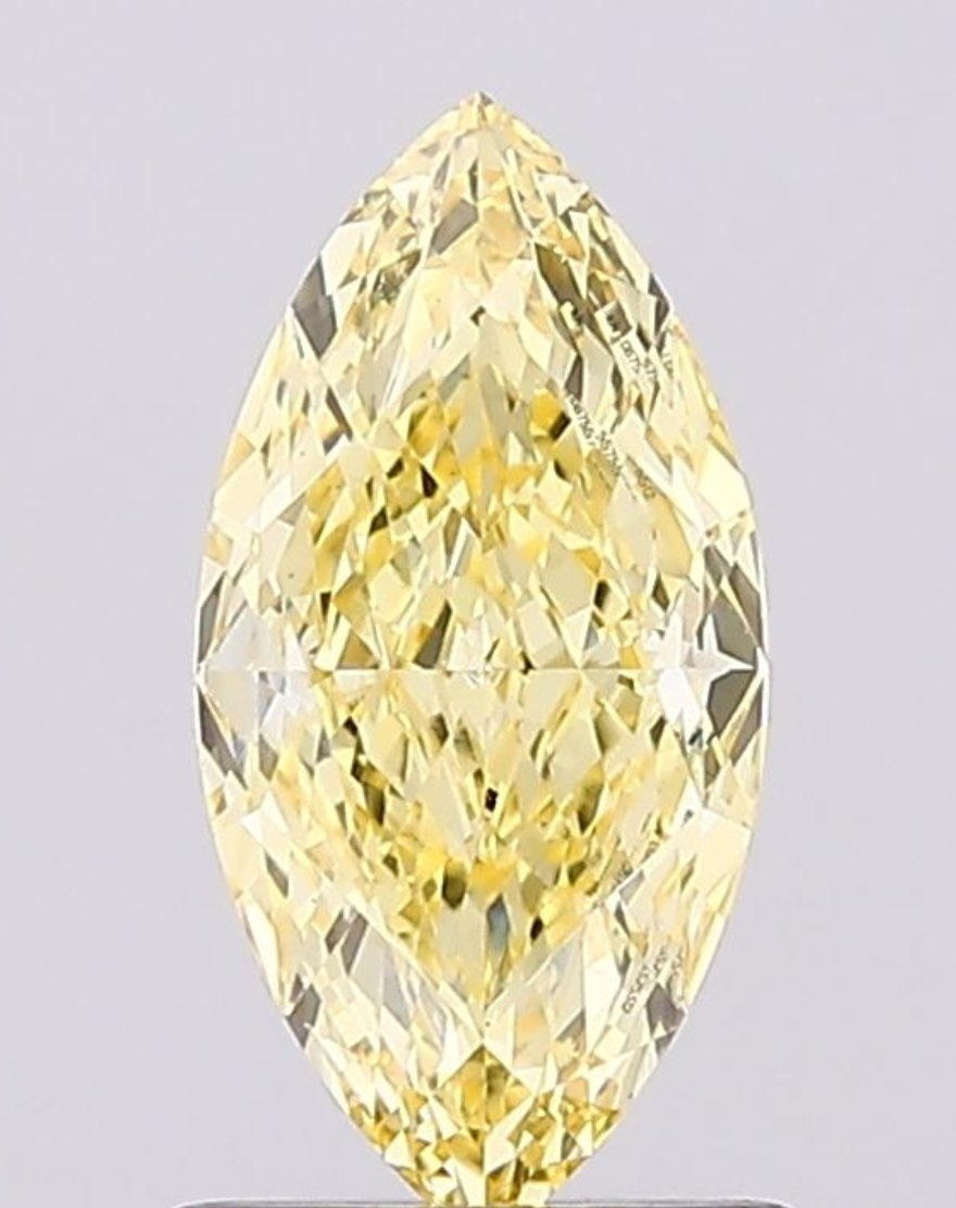 1.01 CT Marquise Cut Fancy Color Lab Grown CVD Diamond VS2 IGI Certified | Lab Created Diamond for Rings