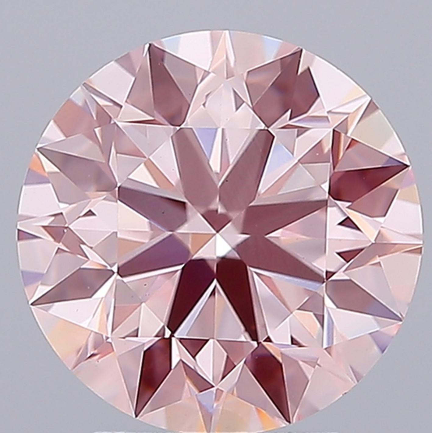 3.50ct Round Fancy Pink Lab Diamond IGI VVS2 Ethical Gemstone