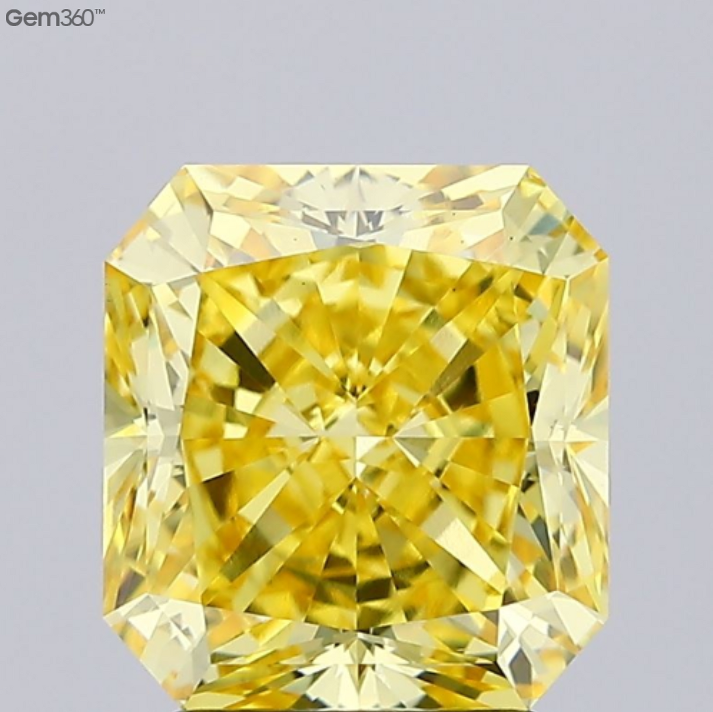 3.40 Carat Radiant Fancy Yellow Lab Diamond – Ethical VS1 Clarity Gemstone, IGI Certified for Custom Engagement Jewelry