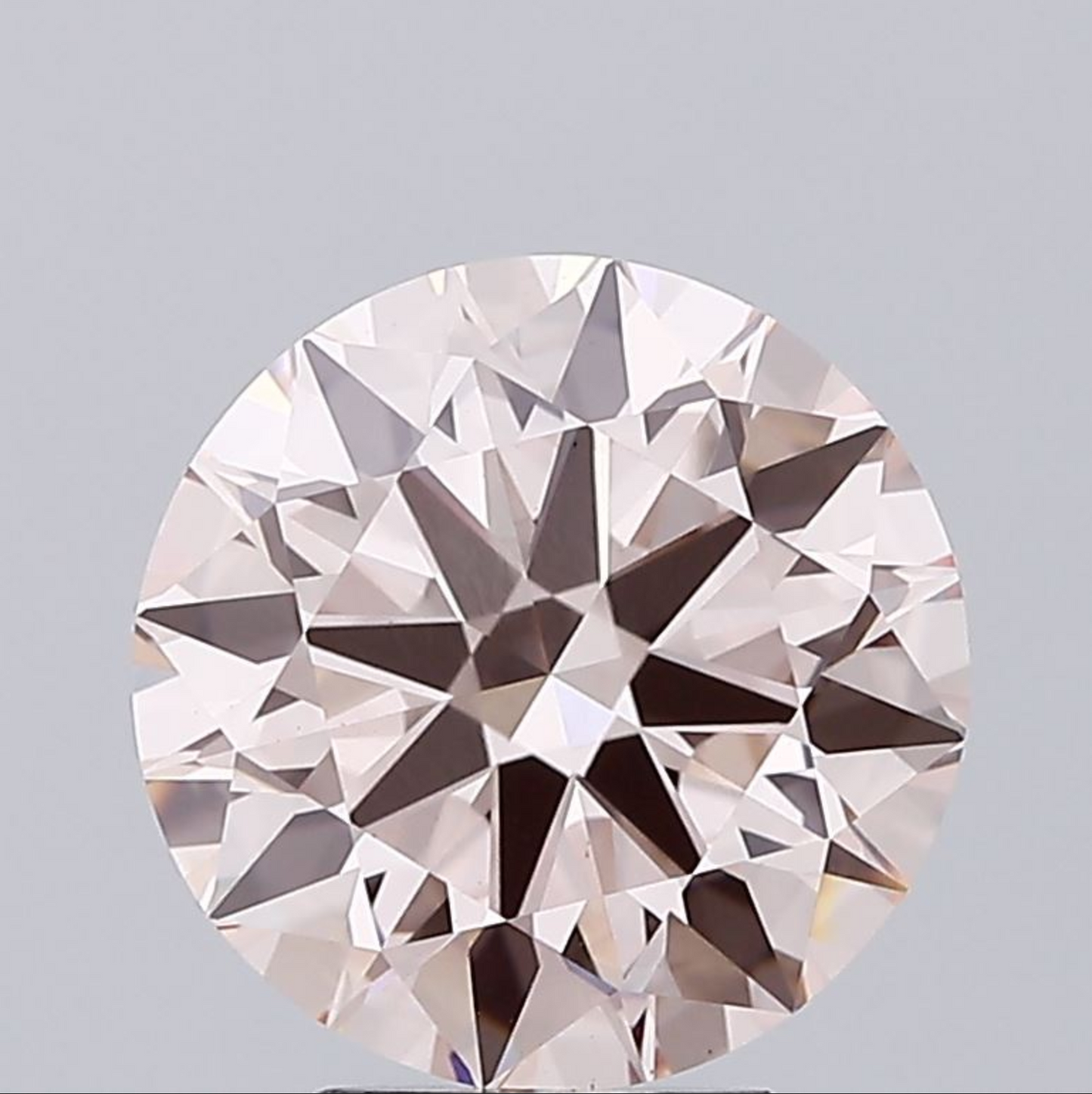 3.77ct Round Fancy Pink Lab Diamond IGI VS1 Eco Gemstone