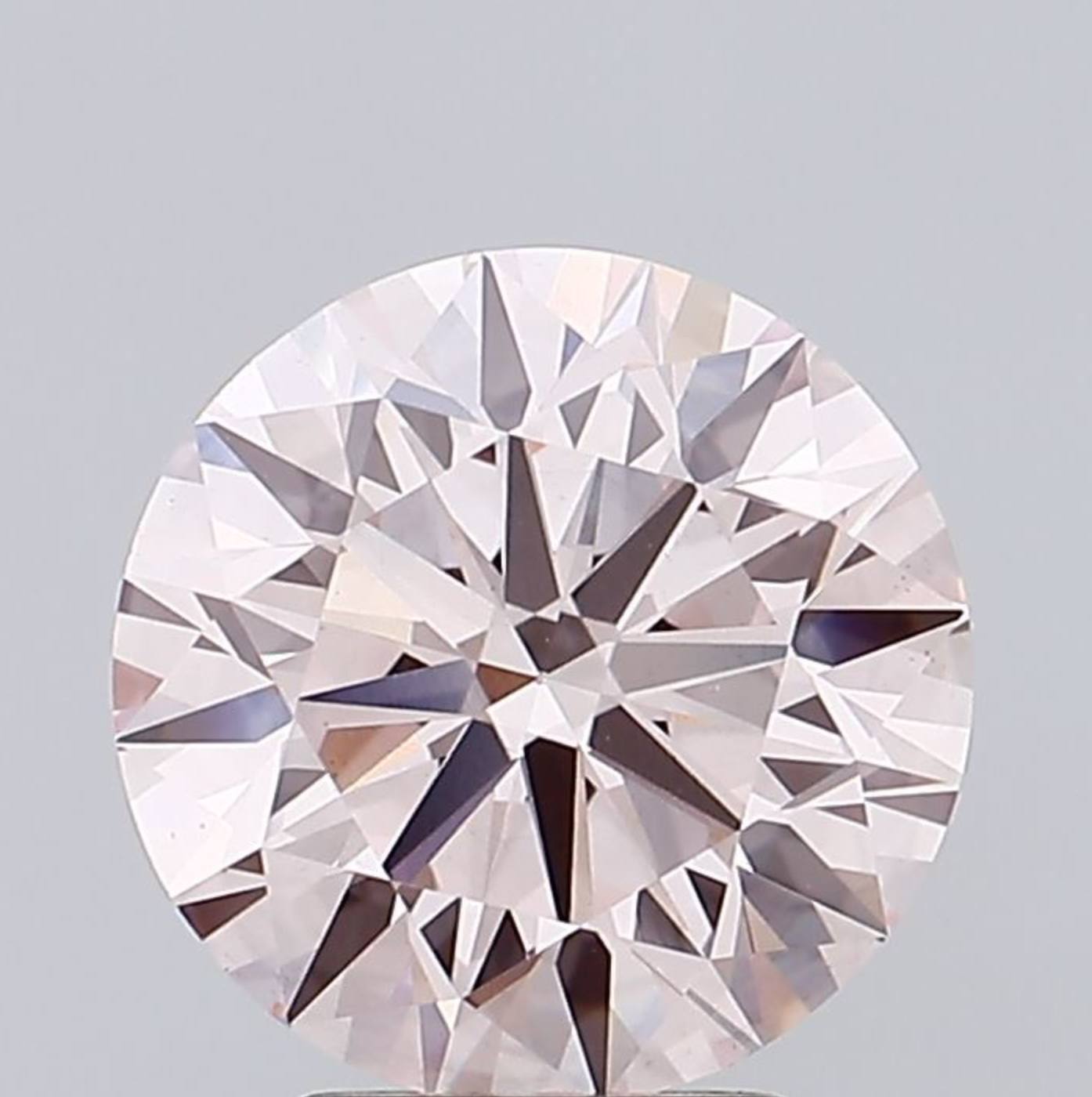 3.98ct Round Fancy Pink Lab Diamond IGI VS1 Sustainable Gem