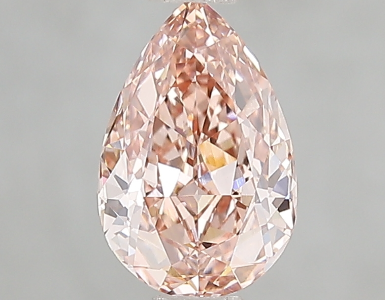 1.10 CT Fancy Intense Pink Pear Brilliant Cut Lab Grown Diamond | VVS1 Clarity | IGI Certified Loose Diamond
