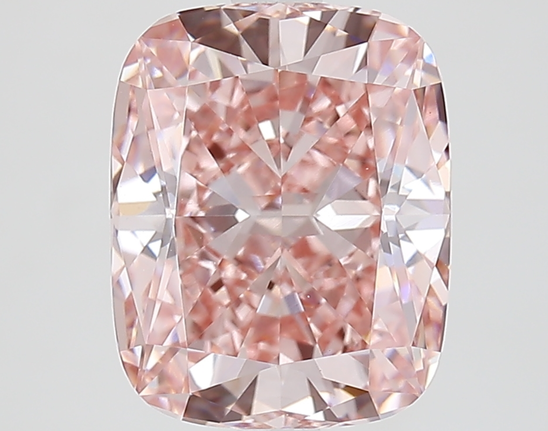 3.29 Carat Cushion-Cut Fancy Vivid Pink Lab-Grown Diamond – IGI Certified Ethical Gemstone for Custom Jewelry