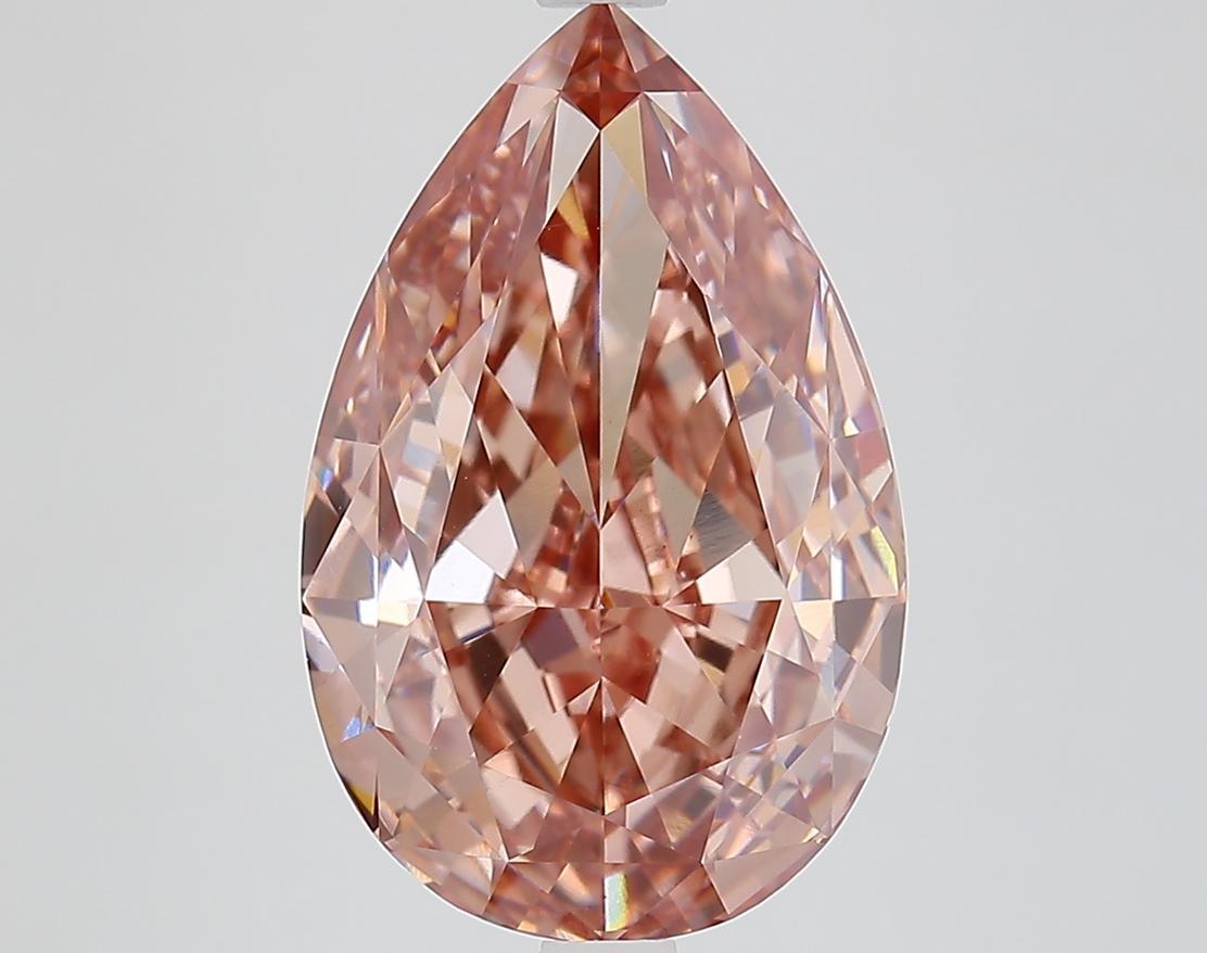 6.53 Carat Fancy Pink CVD Diamond, Pear Cut | IGI Certified, VS1 Clarity, Lab-Created