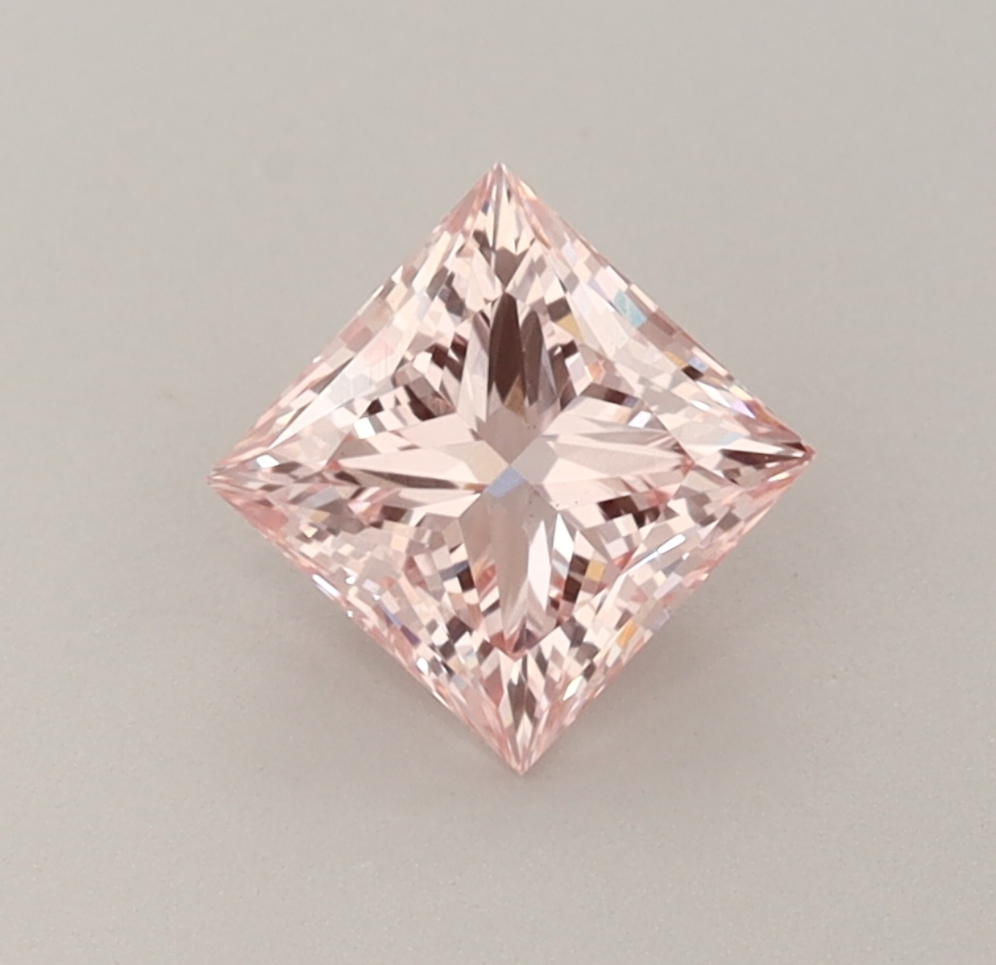 1.00 CT Princess Cut Fancy Orange Lab Grown Diamond VS1 IGI Certified | Perfect Gift Gemstone