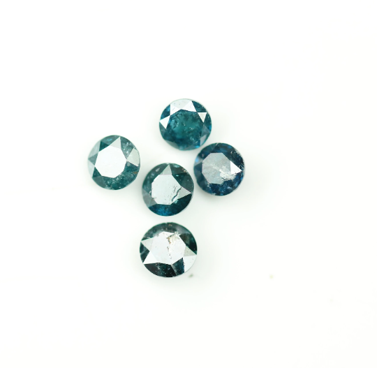 0.87 CT Blue Treated Rose Cut Diamond For Making Bracelet - JayKrishna Diamond