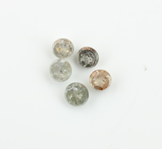 1.35 CT Salt And Pepper Loose Rose Cut Diamond For Making Jewelry - JayKrishna Diamond