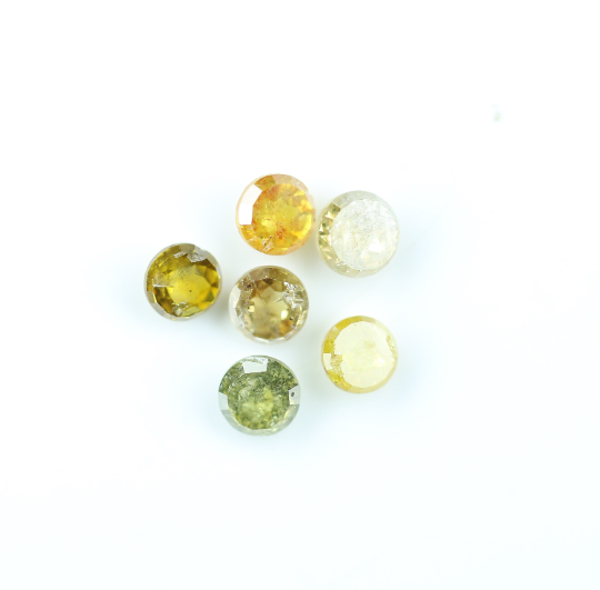1.75 CT Round Rose Cut Mix Color Diamond For Making Beautiful Jewelry - JayKrishna Diamond