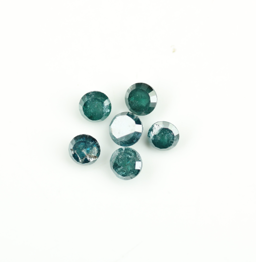 1.58 CT Round Rose Cut Treated Diamond For Earrings - JayKrishna Diamond