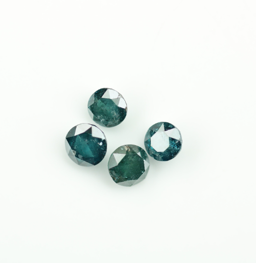 1.42 CT Treated Blue Rose Cut Loose Diamond For Making Jewelry - JayKrishna Diamond