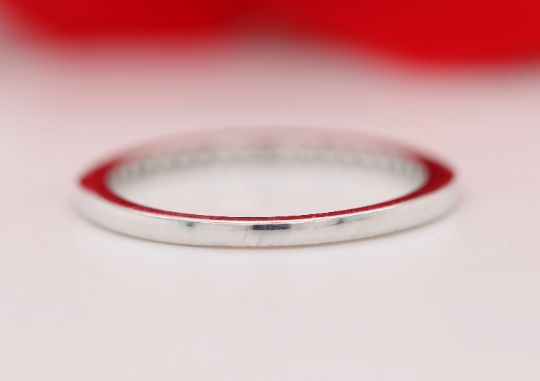 Sparkle and Contrast Salt and Pepper Round Brilliant Cut Diamond Band - JayKrishna Diamond