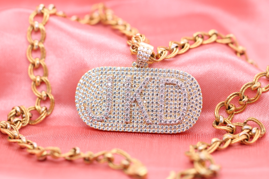 Real 925 Silver Customize Pendant for him 1.60 MM Millie Hip Hop Pendant - JayKrishna Diamond