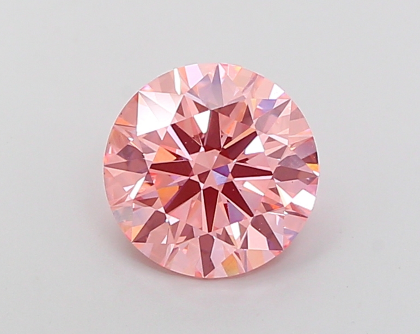 3.07ct Round Fancy Pink Lab Diamond IGI VS1 Eco-Friendly Gem