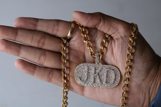 Real 925 Silver Customize Pendant for him 1.60 MM Millie Hip Hop Pendant - JayKrishna Diamond