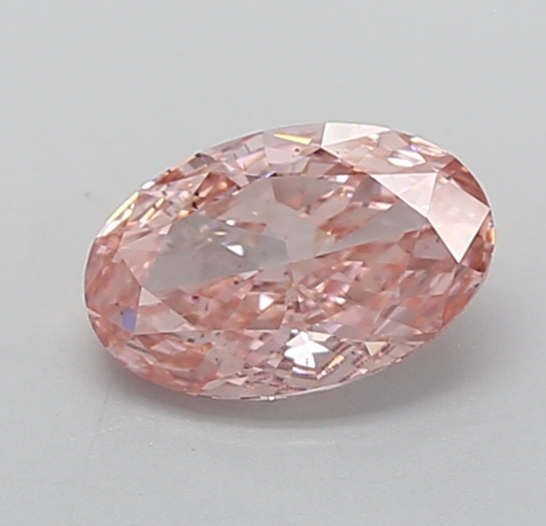 1.19 CT Oval Cut Fancy Pink Lab Grown Diamond SI1 IGI Certified | Perfect for Custom Jewelry
