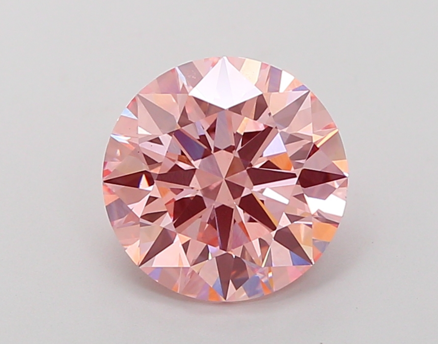 3.11ct Round Fancy Pink Lab Diamond IGI VS1 Eco Gem