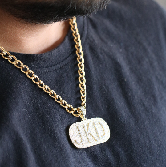 Real 925 Silver Customize Pendant for him 1.60 MM Millie Hip Hop Pendant - JayKrishna Diamond