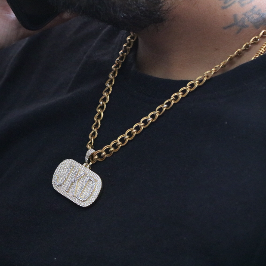 Real 925 Silver Customize Pendant for him 1.60 MM Millie Hip Hop Pendant - JayKrishna Diamond