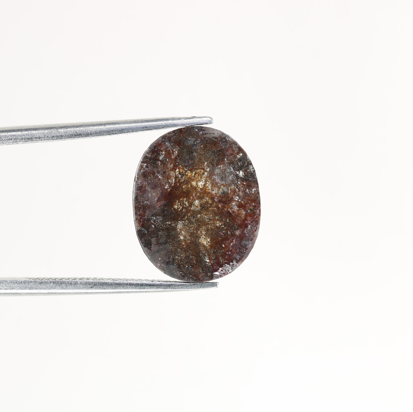 3.92 CT Natural Grey Galaxy Oval Shape Salt And Pepper Diamond For Her - JayKrishna Diamond