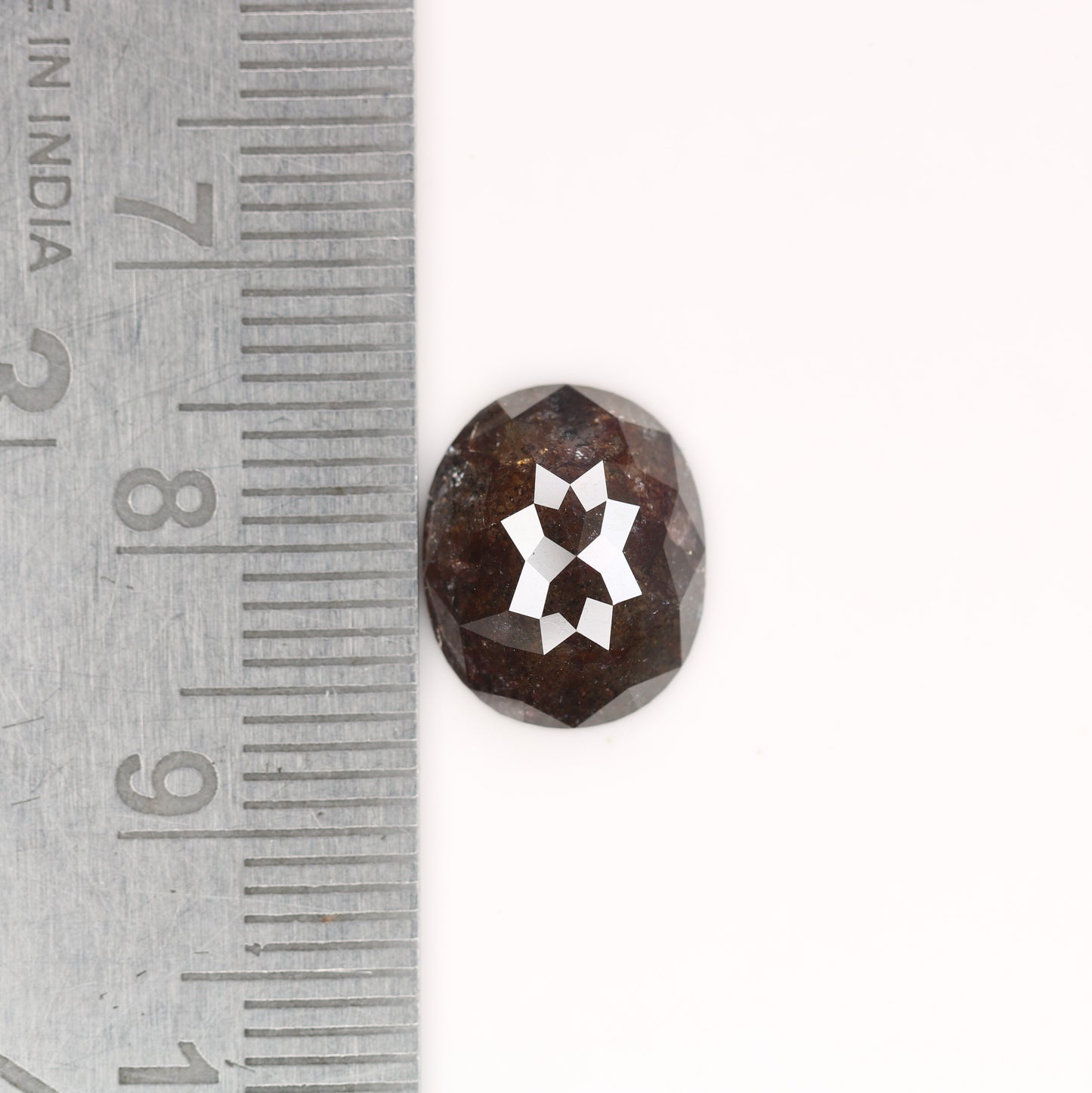 3.92 CT Natural Grey Galaxy Oval Shape Salt And Pepper Diamond For Her - JayKrishna Diamond