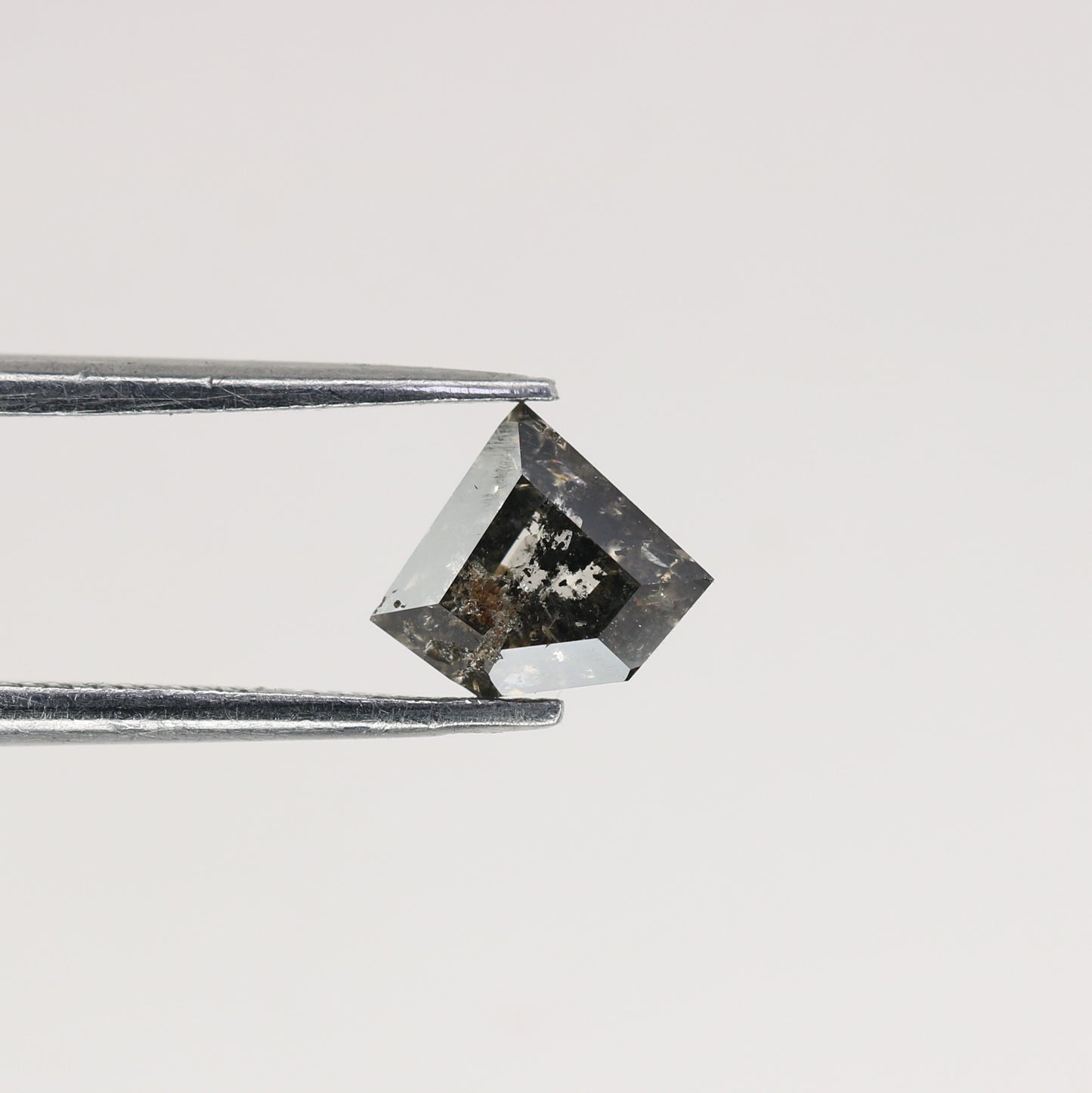0.91 CT Natural Grey Galaxy Geometric Shape Salt And Pepper Diamond - JayKrishna Diamond