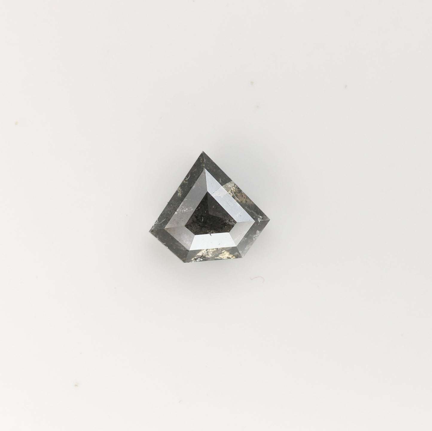 0.87 CT Natural Grey Galaxy Geometric Diamond Shape Salt And Pepper Diamond - JayKrishna Diamond