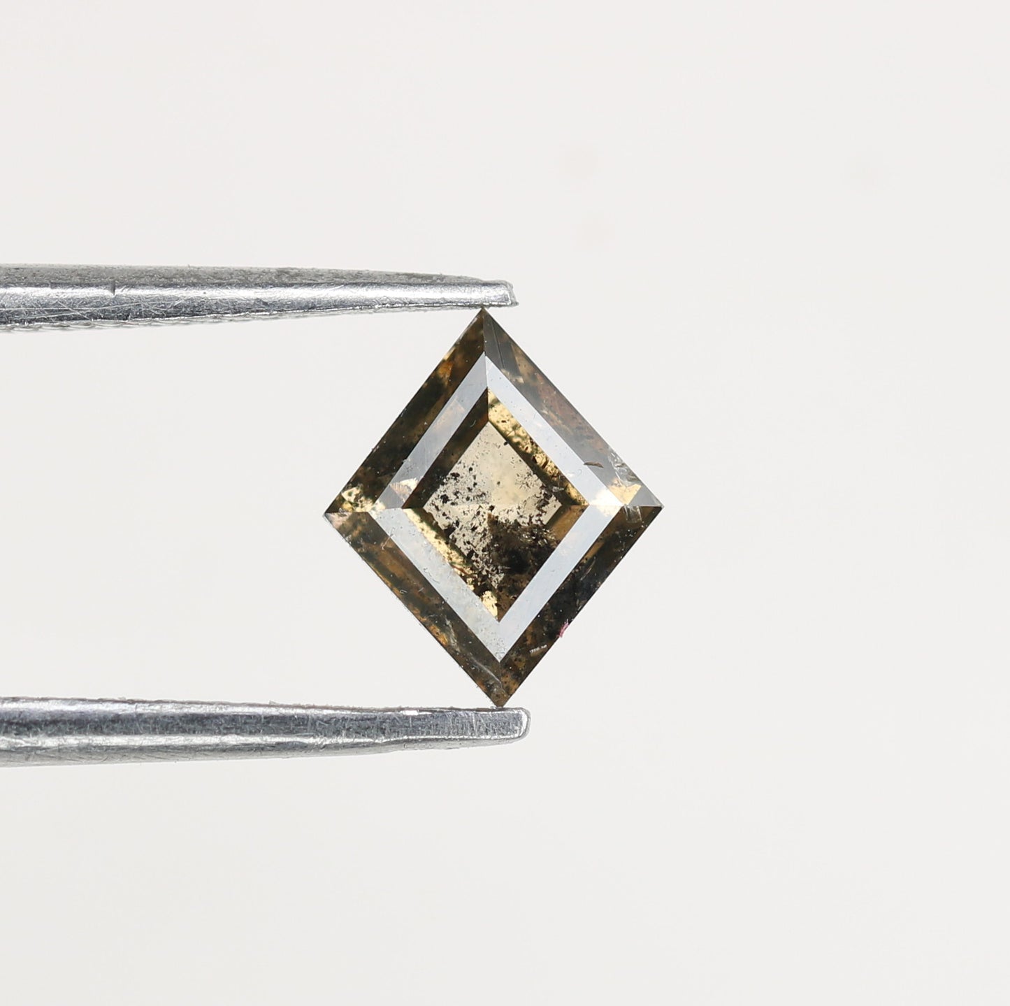 0.72 CT Natural Grey Galaxy Kite Shape Salt And Pepper Diamond For Her - JayKrishna Diamond