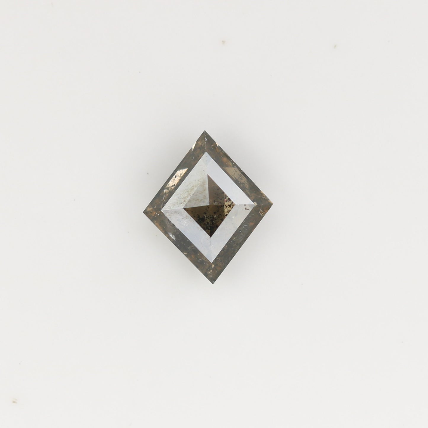0.72 CT Natural Grey Galaxy Kite Shape Salt And Pepper Diamond For Her - JayKrishna Diamond