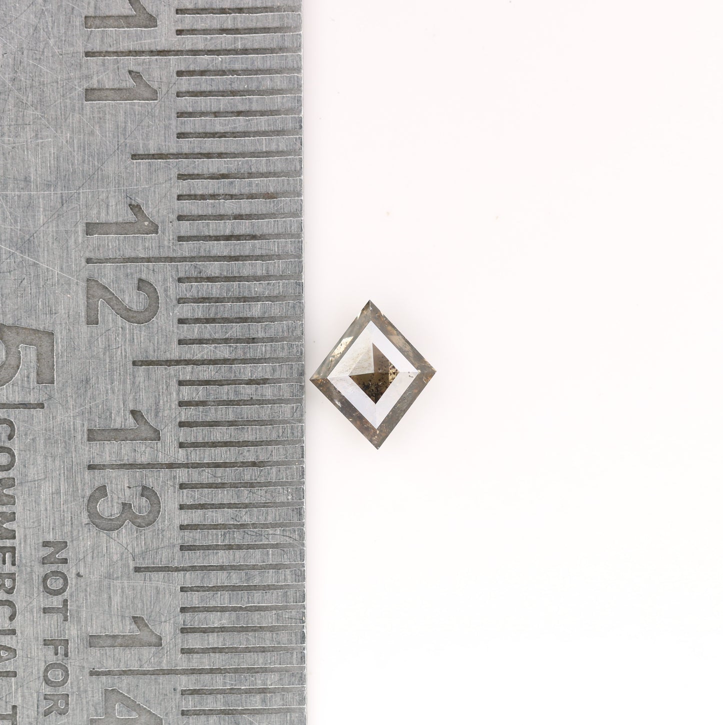 0.72 CT Natural Grey Galaxy Kite Shape Salt And Pepper Diamond For Her - JayKrishna Diamond