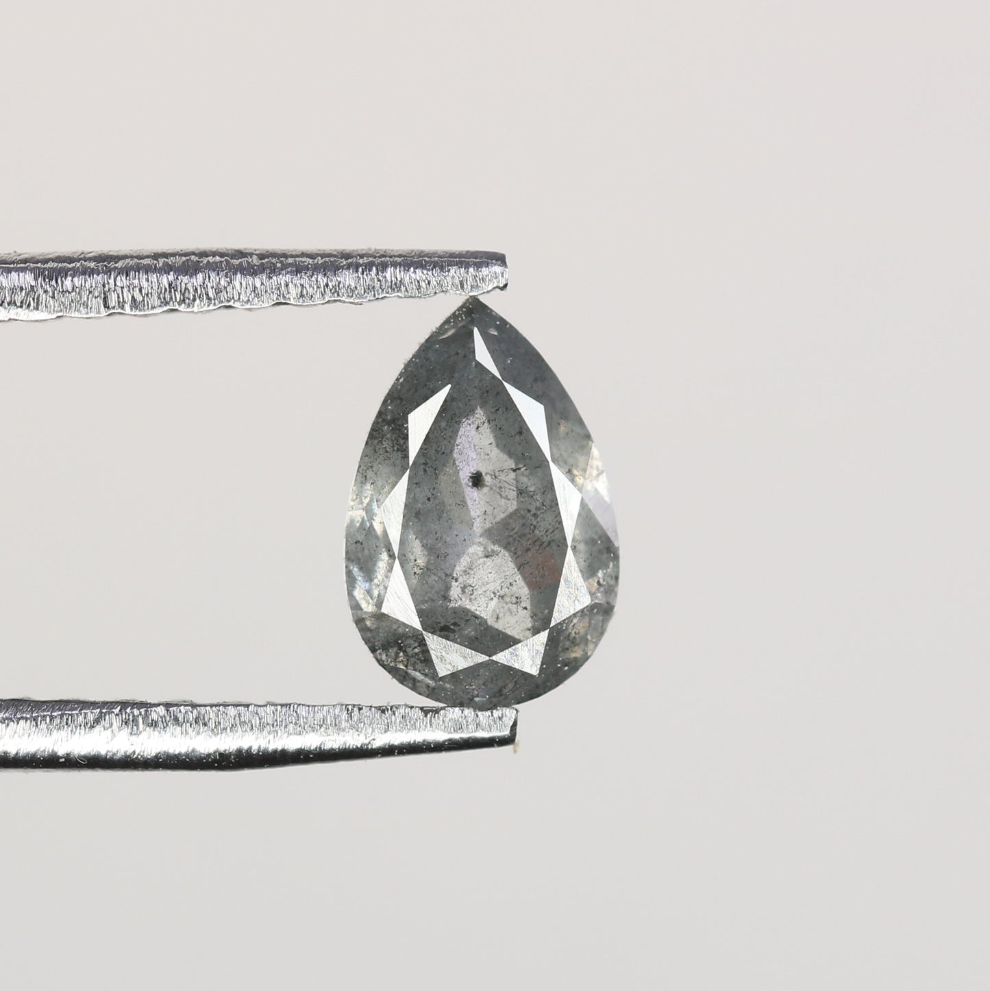 0.39 CT Natural Grey Galaxy Pear Shape Salt and Pepper Diamond for Custom Engagement Rings, Unique Fine Jewelry & Elegant Gifts for Her - JayKrishna Diamond