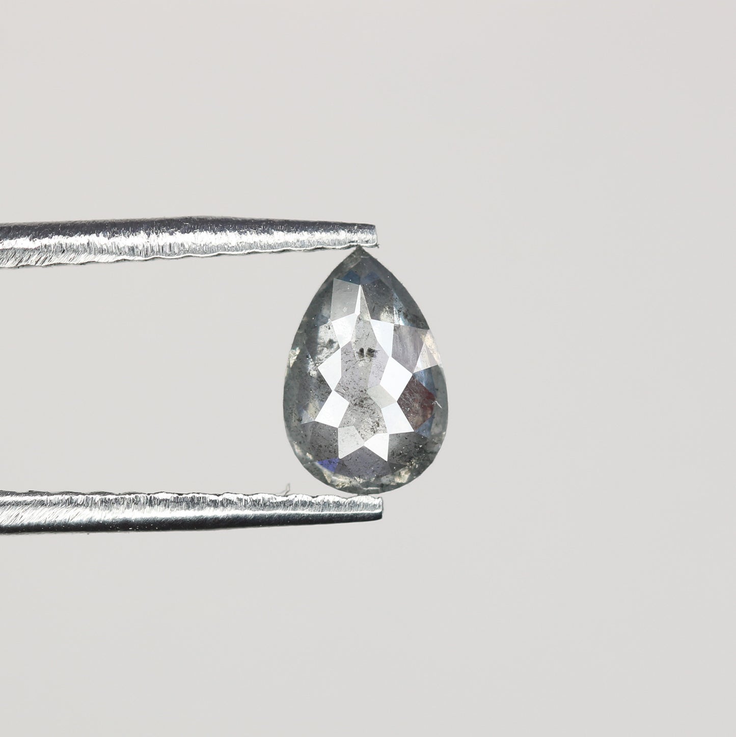 0.39 CT Natural Grey Galaxy Pear Shape Salt and Pepper Diamond for Custom Engagement Rings, Unique Fine Jewelry & Elegant Gifts for Her - JayKrishna Diamond