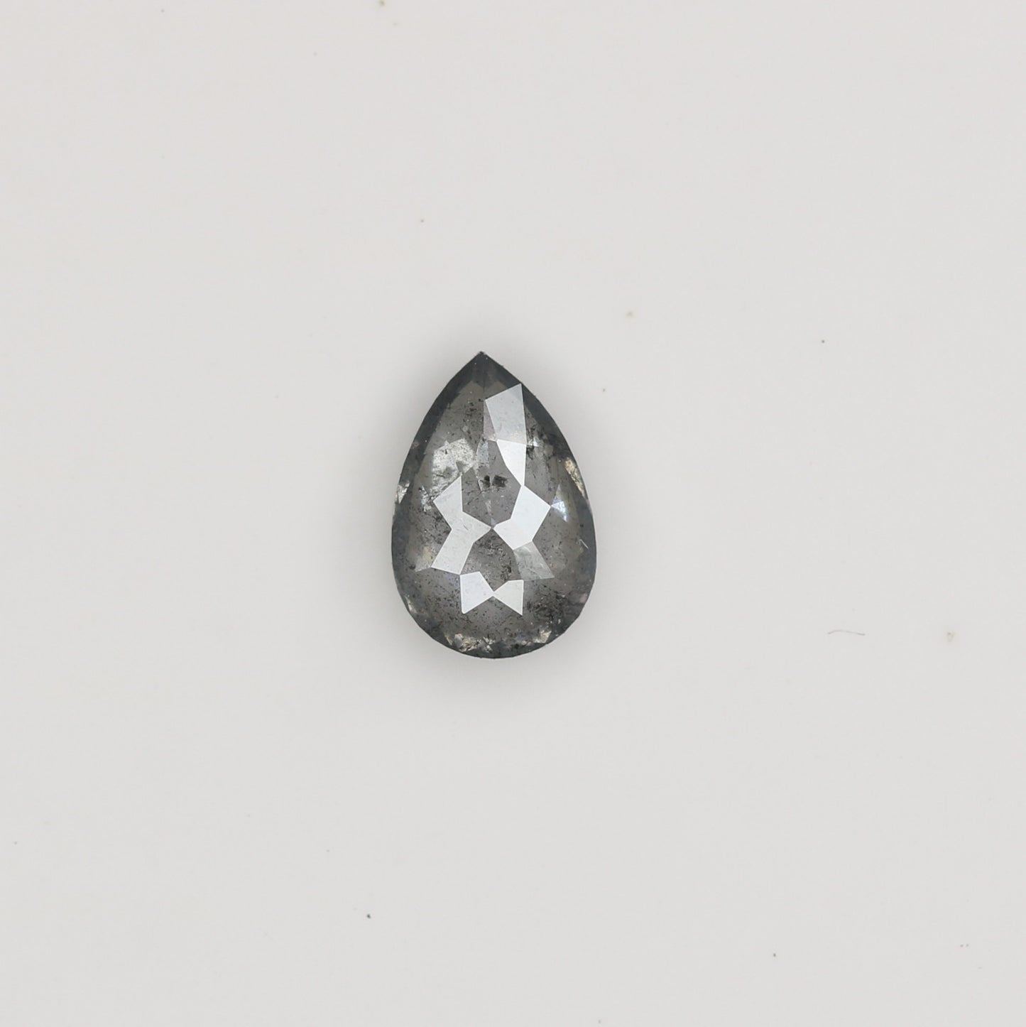 0.39 CT Natural Grey Galaxy Pear Shape Salt and Pepper Diamond for Custom Engagement Rings, Unique Fine Jewelry & Elegant Gifts for Her - JayKrishna Diamond