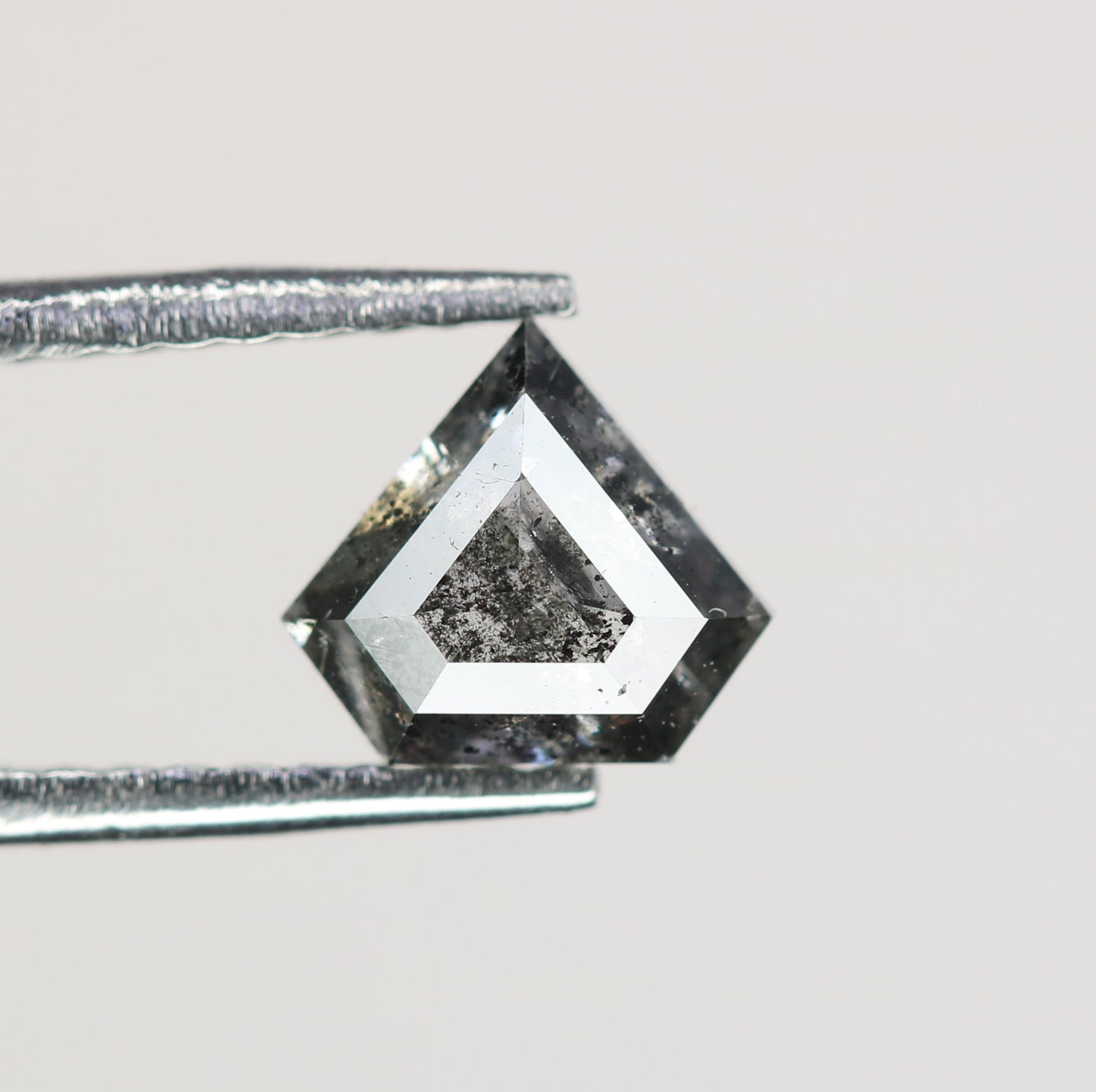 0.75 CT Natural Grey Galaxy Geometric Diamond Shape Salt And Pepper Diamond For Her - JayKrishna Diamond