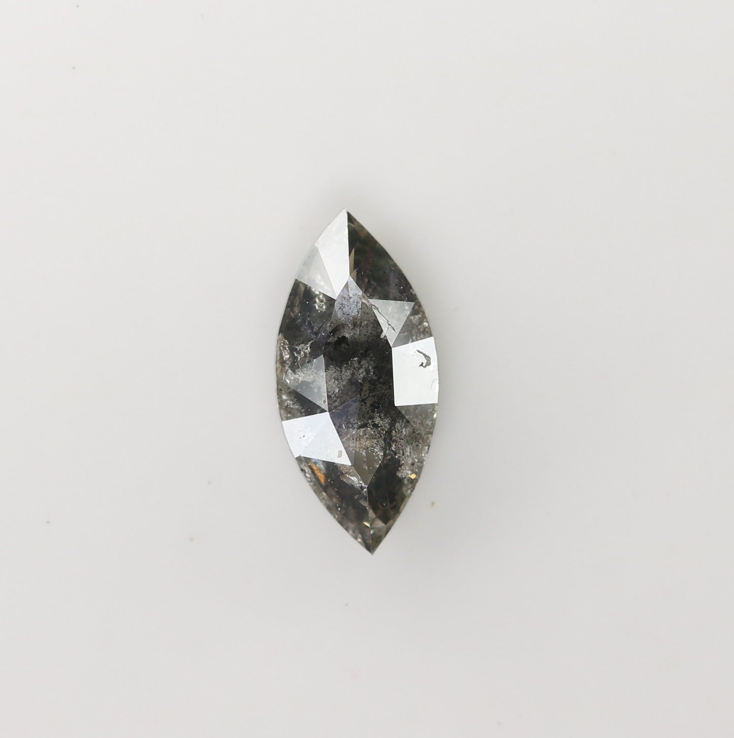 0.77 CT Natural Grey Galaxy Marquise Shape Salt And Pepper Diamond For Her - JayKrishna Diamond