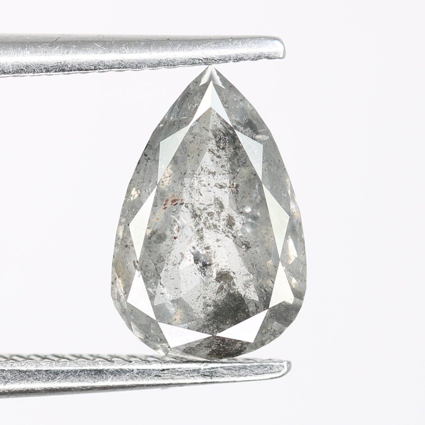 1.2 CT Pear Shape Salt And Pepper Diamond For Wedding Jewelry | Gift For Sister | Gift For Girl Friend - JayKrishna Diamond