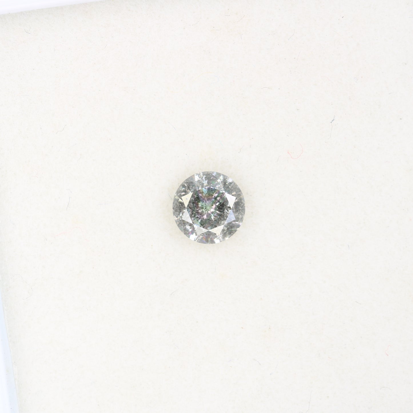 0.51 CT Round Brilliant Cut Salt And Pepper Diamond For Engagement Ring | Gift For Girl Friend | Gift For Wife - JayKrishna Diamond