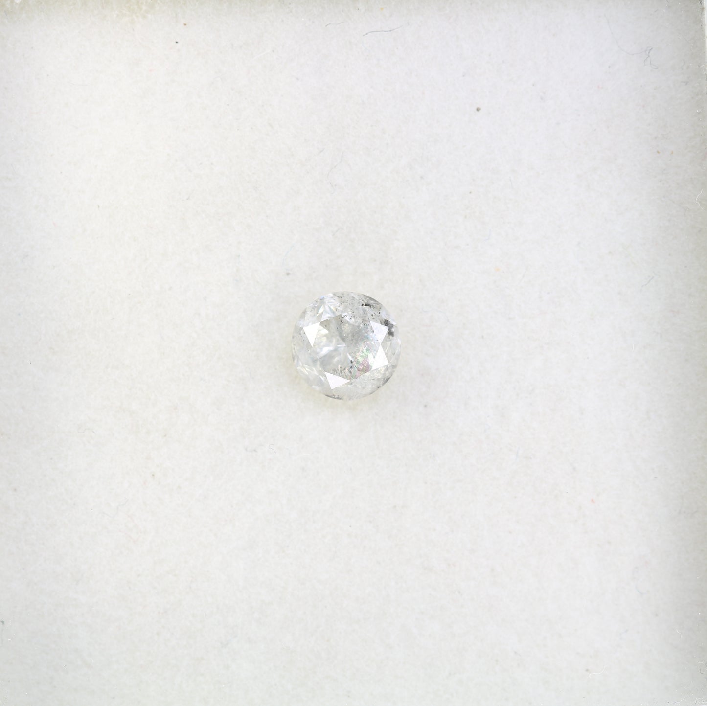 0.98 CT Salt And Pepper Loose Round Brilliant Cut Diamond Ring - JayKrishna Diamond