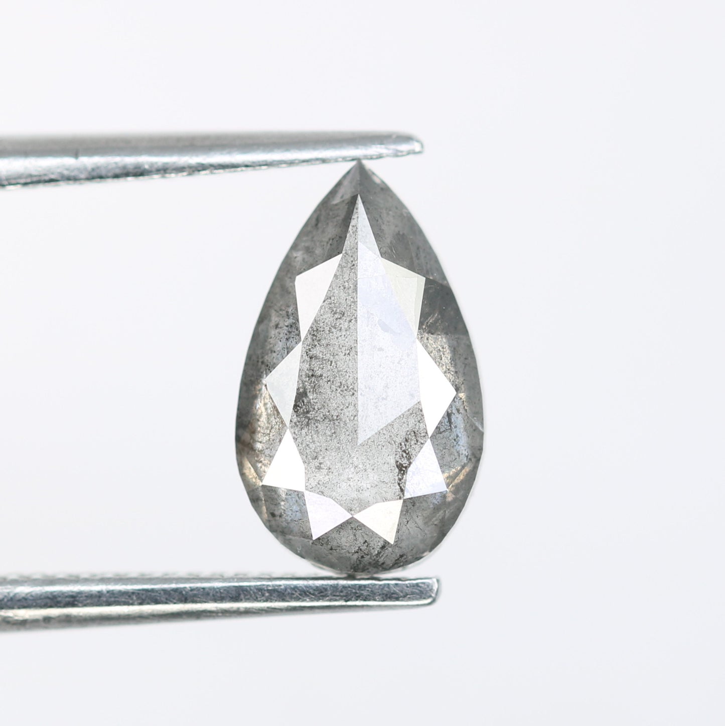 1.19 CT Fancy Salt And Pepper Pear Shape Diamond For Wedding Ring | Gift For Her - JayKrishna Diamond