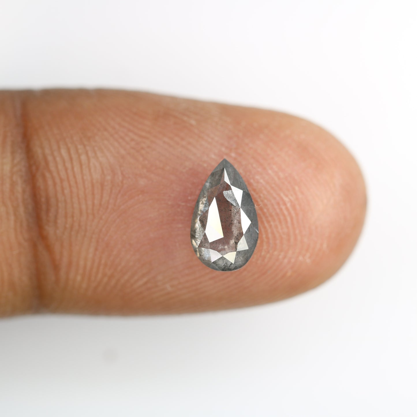 1.19 CT Fancy Salt And Pepper Pear Shape Diamond For Wedding Ring | Gift For Her - JayKrishna Diamond
