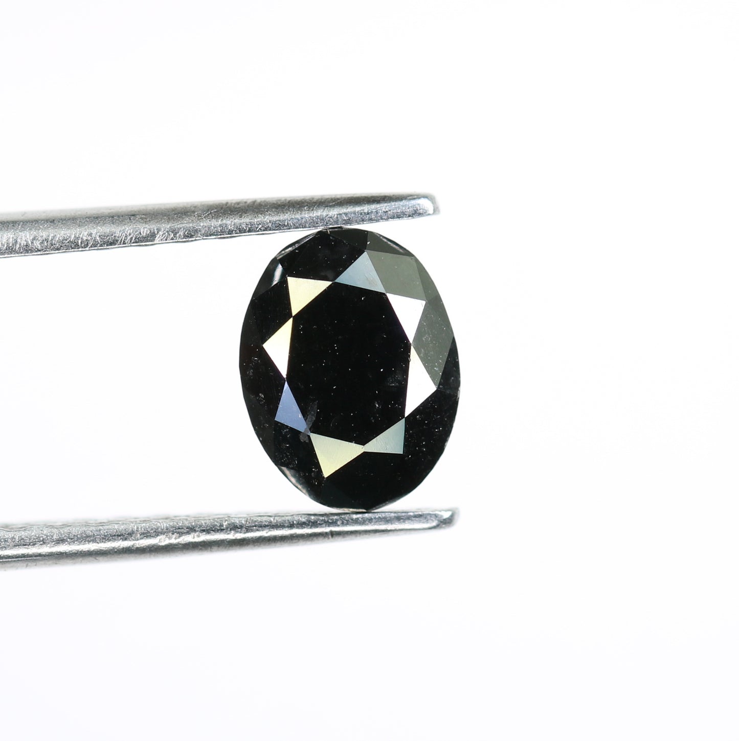 1.38 CT Black Color Oval Shape Natural Loose Diamond For Engagement Ring - JayKrishna Diamond