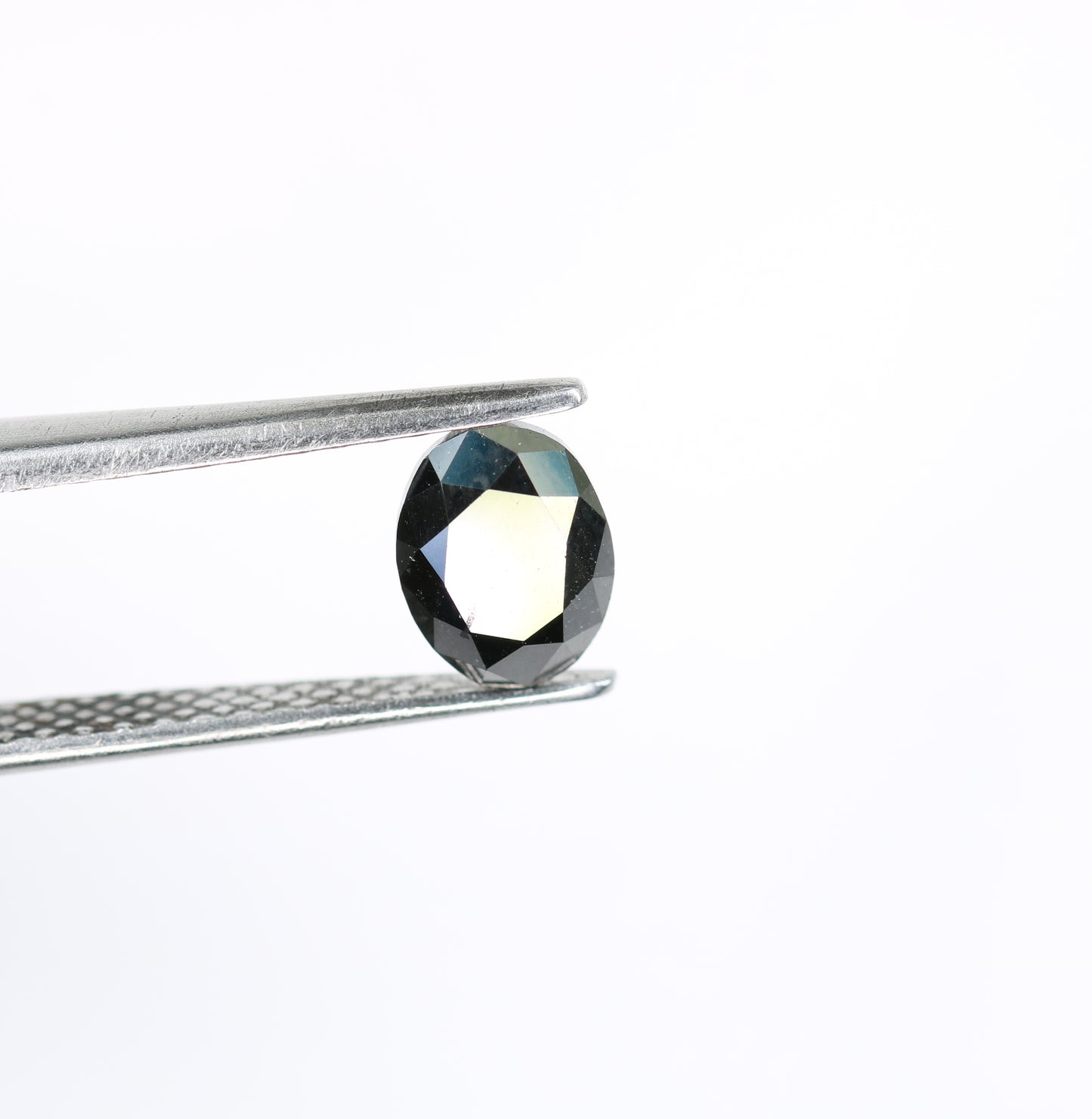 1.38 CT Black Color Oval Shape Natural Loose Diamond For Engagement Ring - JayKrishna Diamond