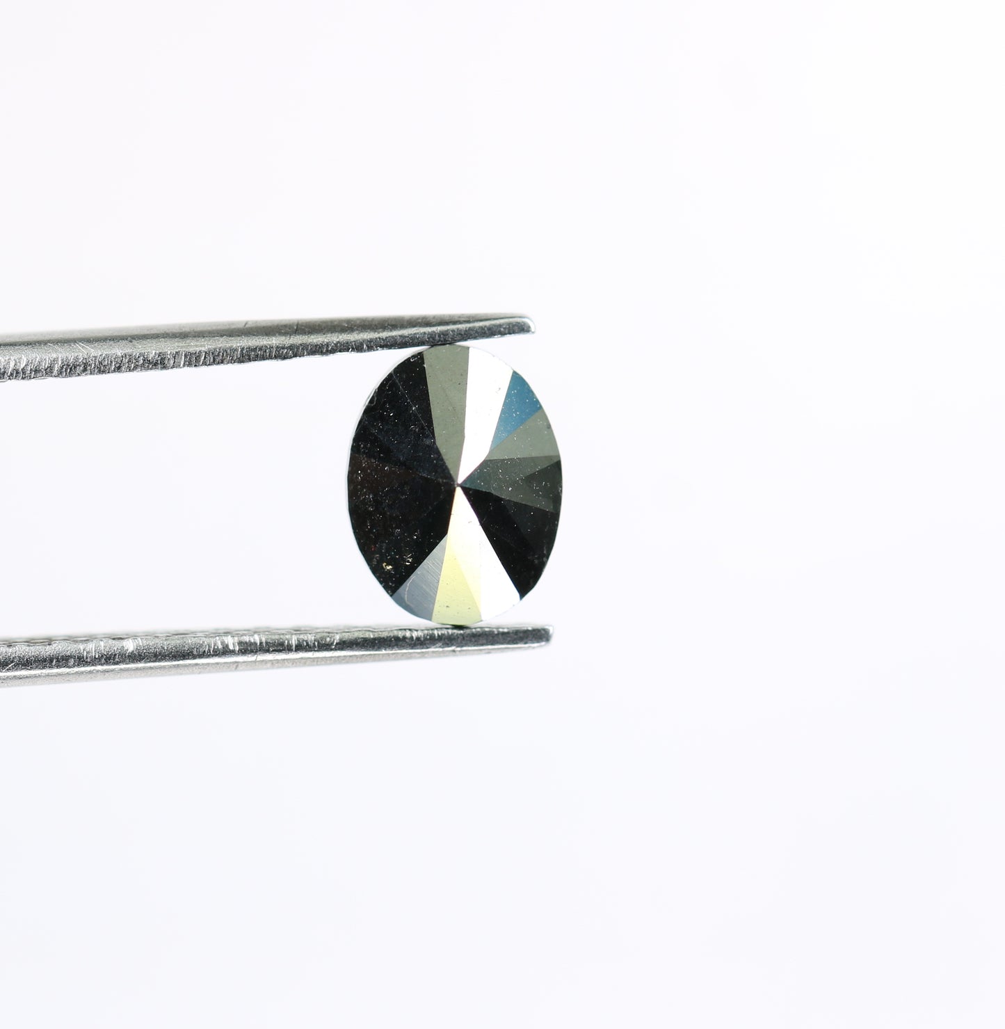 1.38 CT Black Color Oval Shape Natural Loose Diamond For Engagement Ring - JayKrishna Diamond