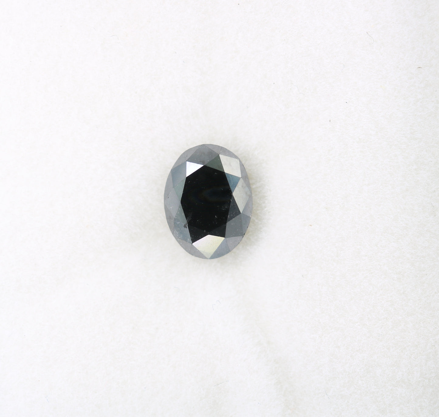1.38 CT Black Color Oval Shape Natural Loose Diamond For Engagement Ring - JayKrishna Diamond