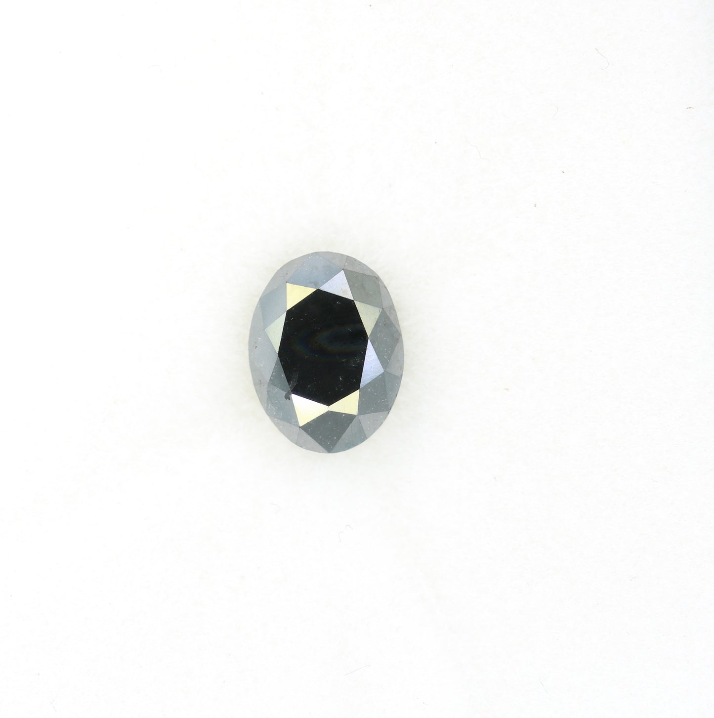 1.38 CT Black Color Oval Shape Natural Loose Diamond For Engagement Ring - JayKrishna Diamond